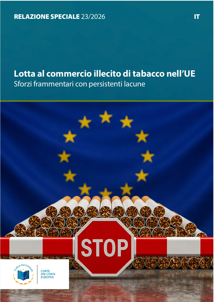 Relazione speciale 23/2026 / Lotta al commercio illecito di tabacco nell’UE